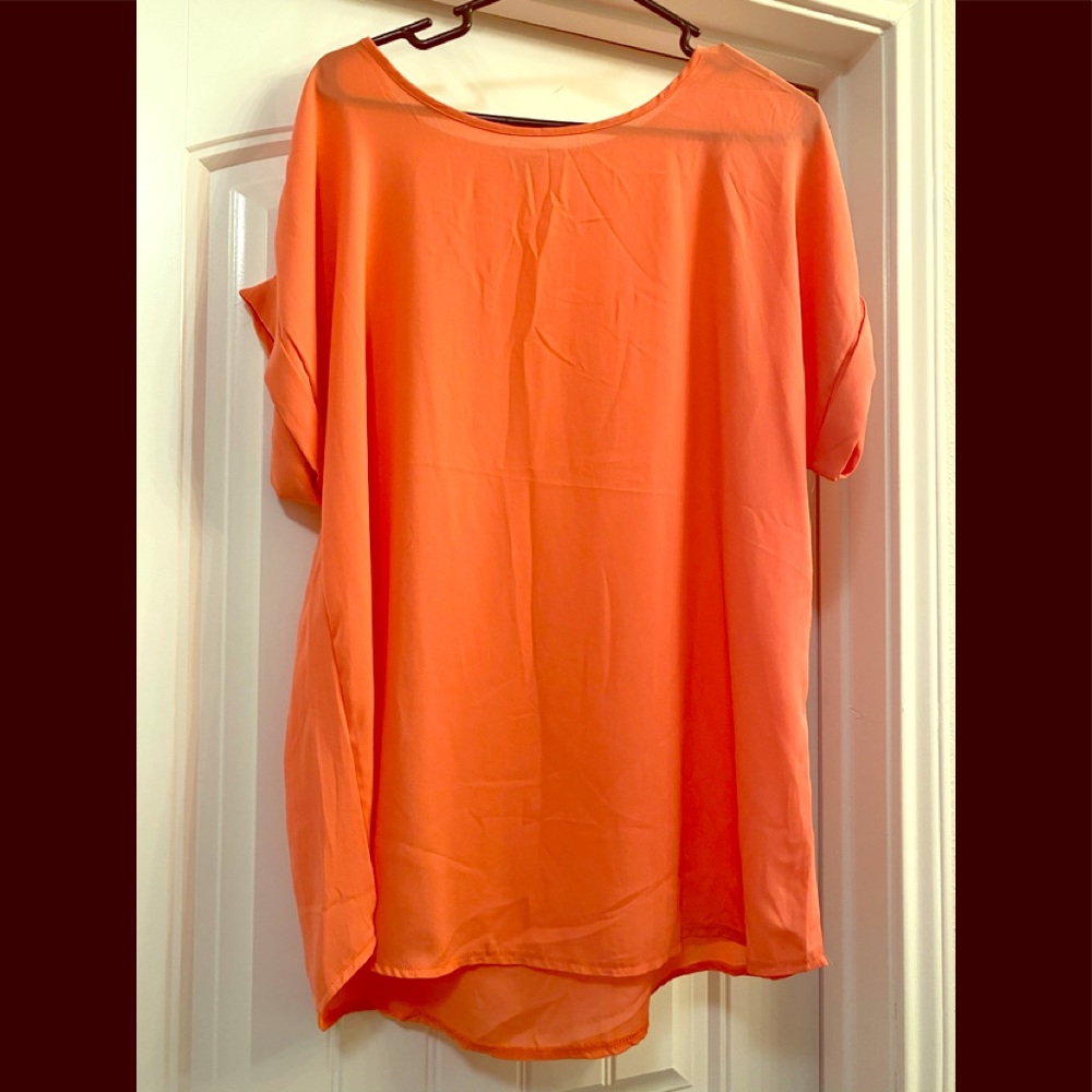 Coral Short Sleeve Jess Lea Hi/Lo top